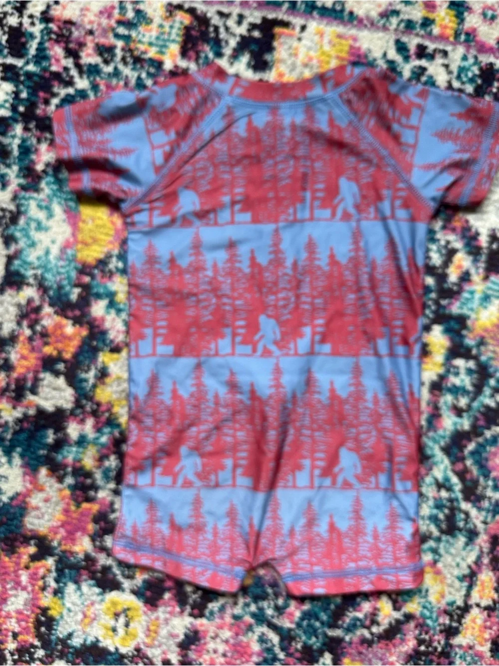 Kate Quinn  Bigfoot Zip Short Sleeve Rashguard Swimsuit 2T